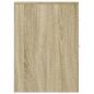 Preview: Badschrank Schmal mit Rollen Sonoma-Eiche Holzwerkstoff