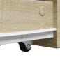 Preview: Badschrank Schmal mit Rollen Sonoma-Eiche Holzwerkstoff