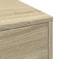 Preview: Badschrank Schmal mit Rollen Sonoma-Eiche Holzwerkstoff