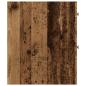 Preview: Badschrank Schmal mit Rollen Altholz-Optik Holzwerkstoff