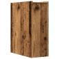 Preview: Badschrank Schmal mit Rollen Altholz-Optik Holzwerkstoff
