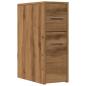 Preview: Badschrank Schmal mit Rollen Artisan-Eiche Holzwerkstoff