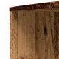 Preview: Badschrank Schmal mit Rollen Altholz-Optik Holzwerkstoff