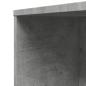 Preview: Badschrank Schmal mit Rollen Betongrau Holzwerkstoff