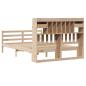 Preview: Massivholzbett mit Regal ohne Matratze 160x200 cm Kiefernholz