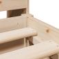 Preview: Massivholzbett mit Regal ohne Matratze 160x200 cm Kiefer