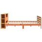 Preview: Massivholzbett ohne Matratze Wachsbraun 180x200 Kiefernholz