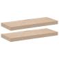 Preview: Schweberegale 2 Stk. 60x23,5x4 cm Holzwerkstoff
