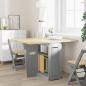 Preview: Butterfly-Esstisch Klappbar Corona Grau Massivholz Kiefer