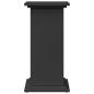 Preview: Postament mit Stauraum Schwarz 31x30x60 cm Holzwerkstoff