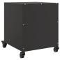 Preview: Nachttische 2 Stk. Schwarz 36x39x43,5 cm Stahl