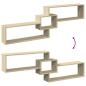 Preview: Wandschrank 158x18x53 cm Sonoma Eiche Holzwerkstoff