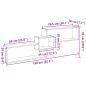 Preview: Wandschrank 158x18x53 cm Sonoma Eiche Holzwerkstoff