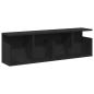 Preview: Wandschrank 100x20x30 cm Schwarz Holzwerkstoff