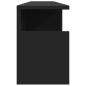 Preview: Wandschrank 100x20x30 cm Schwarz Holzwerkstoff