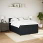 Preview: Boxspringbett mit Matratze Schwarz 140x190 cm Samt