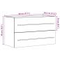 Preview: Waschbeckenunterschrank Altholz-Optik 80x38,5x48 cm