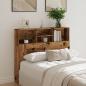 Preview: Bett-Kopfteil mit Ablagen Altholz-Optik 120x19x103,5 cm