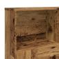 Preview: Bett-Kopfteil mit Ablagen Altholz-Optik 120x19x103,5 cm