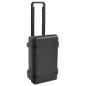 Preview: Koffer für Flugreise Tragbar Schwarz 55x35x22,5 cm PP