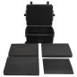 Preview: Koffer für Flugreise Tragbar Schwarz 62,5x50x28,5 cm PP