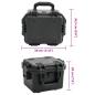 Preview: Koffer für Flugreise Tragbar Schwarz 30x24,5x20 cm PP