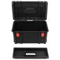 Preview: Koffer für Flugreise Tragbar Schwarz 57x35x32,5 cm PP