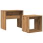 Preview: Satztische 2 Stk. Artisan-Eiche Holzwerkstoff