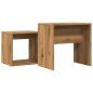 Preview: Satztische 2 Stk. Artisan-Eiche Holzwerkstoff