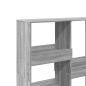 Preview: Raumteiler Grau Sonoma 100x33x115 cm Holzwerkstoff