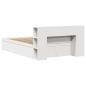 Preview: Massivholzbett ohne Matratze Weiß 140x190 cm Kiefernholz
