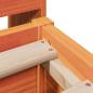 Preview: Massivholzbett ohne Matratze Wachsbraun 135x190 cm Kiefernholz