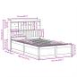 Preview: Massivholzbett ohne Matratze Wachsbraun 135x190 cm Kiefernholz