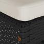Preview: Garten-Barhocker mit Kissen 2 Stk. Schwarz Poly Rattan