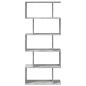 Preview: Raumteiler-Bücherregal 5 Etagen Betongrau 70x24x161 cm