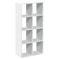 Preview: Raumteiler-Bücherregal Weiß 69,5x29x137,5 cm Holzwerkstoff