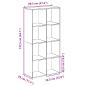 Preview: Raumteiler-Bücherregal Weiß 69,5x29x137,5 cm Holzwerkstoff