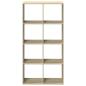 Preview: Raumteiler-Bücherregal Sonoma-Eiche 69,5x29x137,5 cm