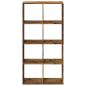 Preview: Raumteiler-Bücherregal Altholz-Optik 69,5x29x137,5 cm