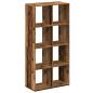 Preview: Raumteiler-Bücherregal Altholz-Optik 69,5x29x137,5 cm