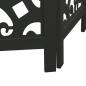 Preview: 4-tlg. Paravent Schwarz Massivholz Paulownia