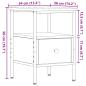 Preview: Nachttische 2 Stk. Altholz-Optik 34x36x50 cm Holzwerkstoff