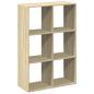 Preview: Raumteiler-Bücherregal Sonoma-Eiche 69,5x29x103,5 cm