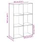 Preview: Raumteiler-Bücherregal Sonoma-Eiche 69,5x29x103,5 cm
