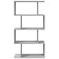 Preview: Raumteiler-Bücherregal 4 Böden Grau Sonoma 70x24x129 cm