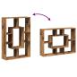 Preview: Bücherregal Altholz-Optik 63x20x90 cm Holzwerkstoff