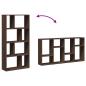 Preview: Bücherregal Braun Eichen-Optik 60x20x120 cm Holzwerkstoff