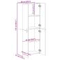 Preview: Aktenschrank Sonoma-Eiche 60x32x153 cm Holzwerkstoff