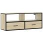 Preview: TV-Schrank Sonoma-Eiche 100x31x39,5 cm Holzwerkstoff und Metall