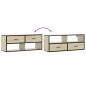 Preview: TV-Schrank Sonoma-Eiche 100x31x39,5 cm Holzwerkstoff und Metall